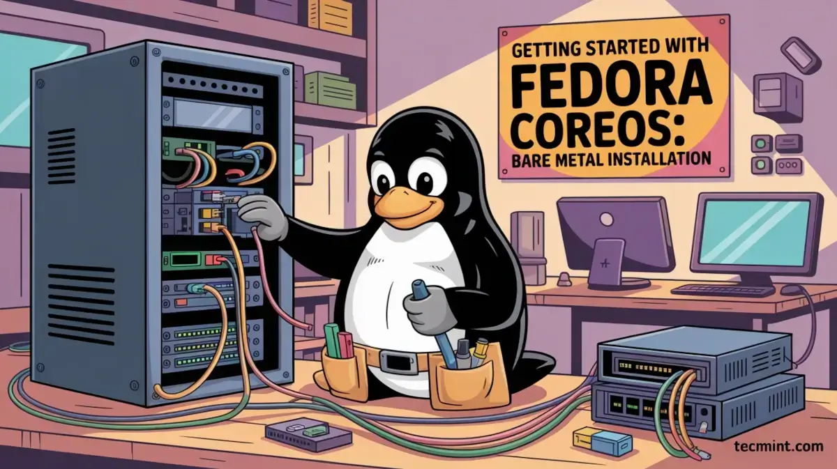 Install Fedora CoreOS on Bare Metal and Setup Containers