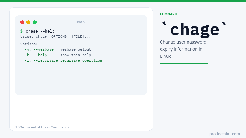Lesson 57: chage Command
