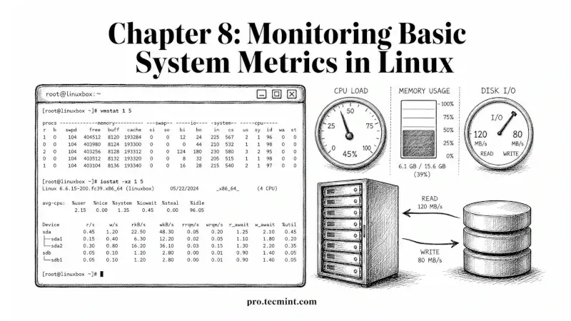 Linux Simple System Monitor Chapter 8: Monitoring Basic System Metrics in Linux