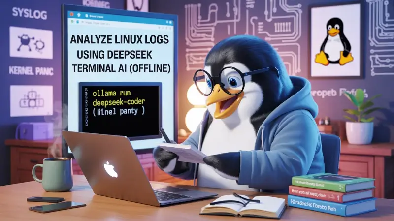 Chapter #9: How to Analyze Linux Logs Using DeepSeek Terminal AI (Offline)