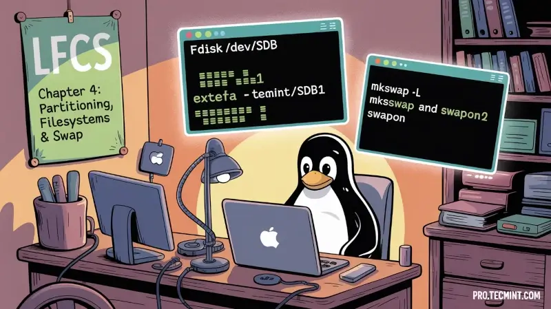 Chapter #4: How to Partition Disks, Format Filesystems, and Set Up Swap in Linux