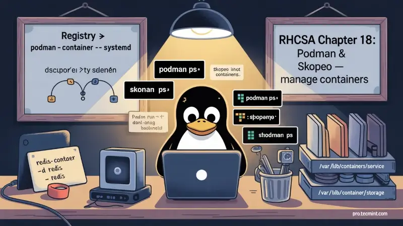 Chapter #18: How to Manage Containers Using Podman and Skopeo in RHEL