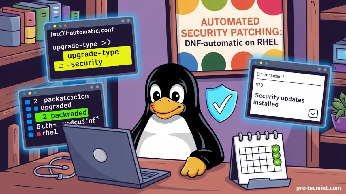 How to Set Up Automated Security Patching with dnf-automatic on RHEL-based Linux