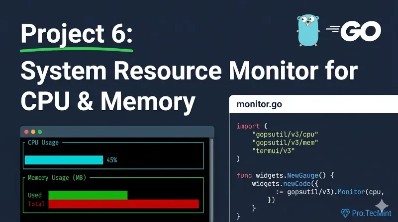 Project 6: Create a Terminal-Based System Monitor with Go