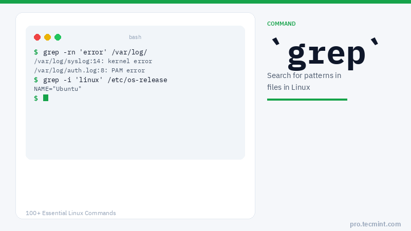Lesson 26: grep Command