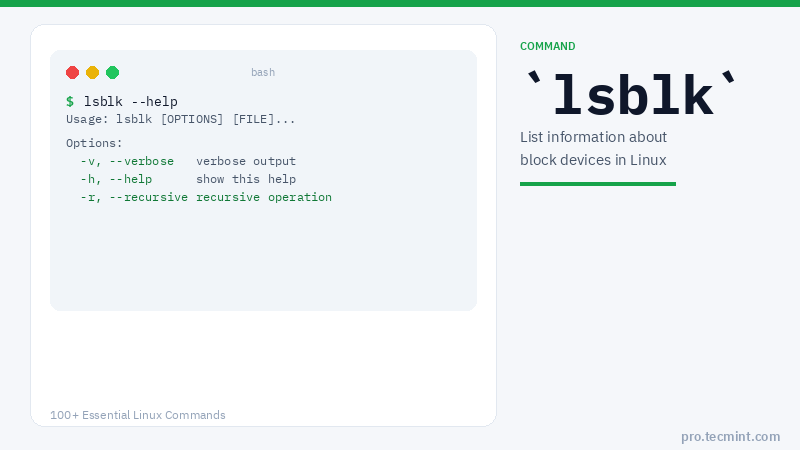 Lesson 46: lsblk Command