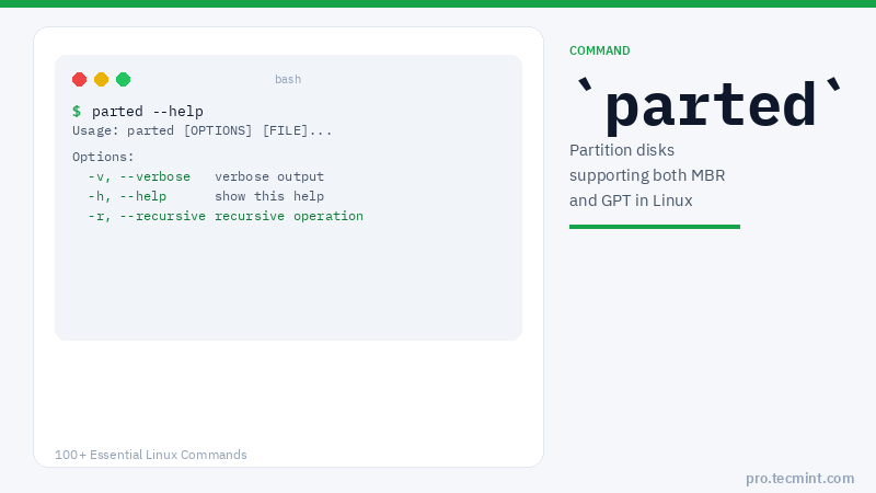 Lesson 48: parted Command
