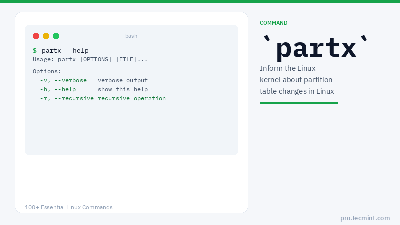 Lesson 49: partx Command