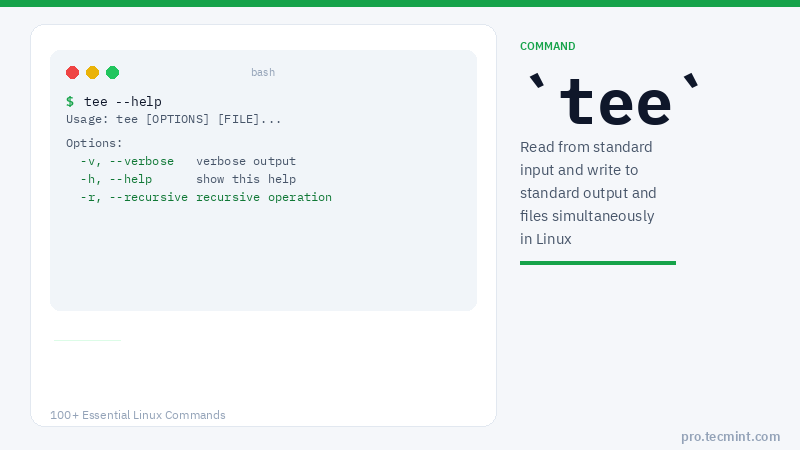 Lesson 34: tee Command