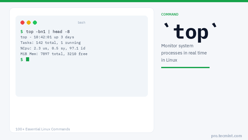Lesson 38: top Command