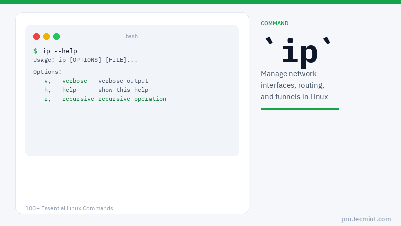 Lesson 80: ip Command