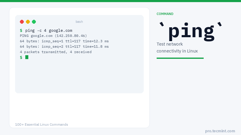 Lesson 78: ping Command