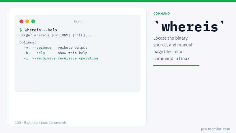Lesson 71: whereis Command