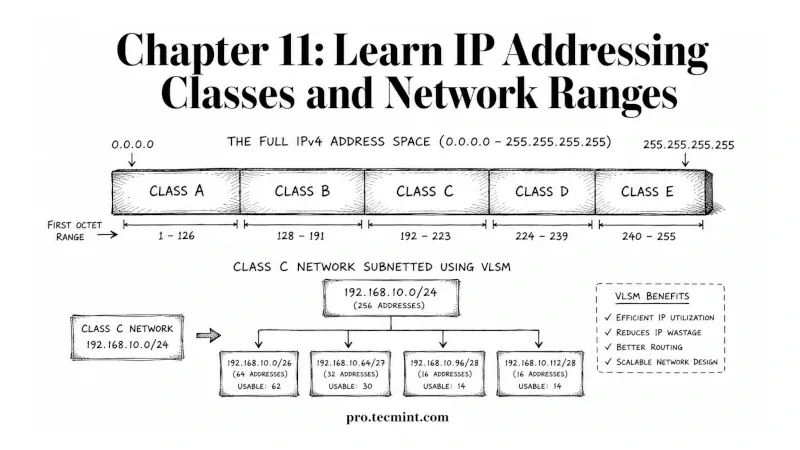 Chapter 11: Learn IP Addressing Classes and Network Ranges