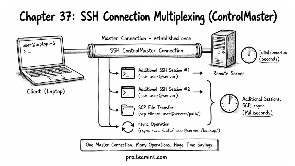Chapter 37: SSH Connection Multiplexing (ControlMaster)