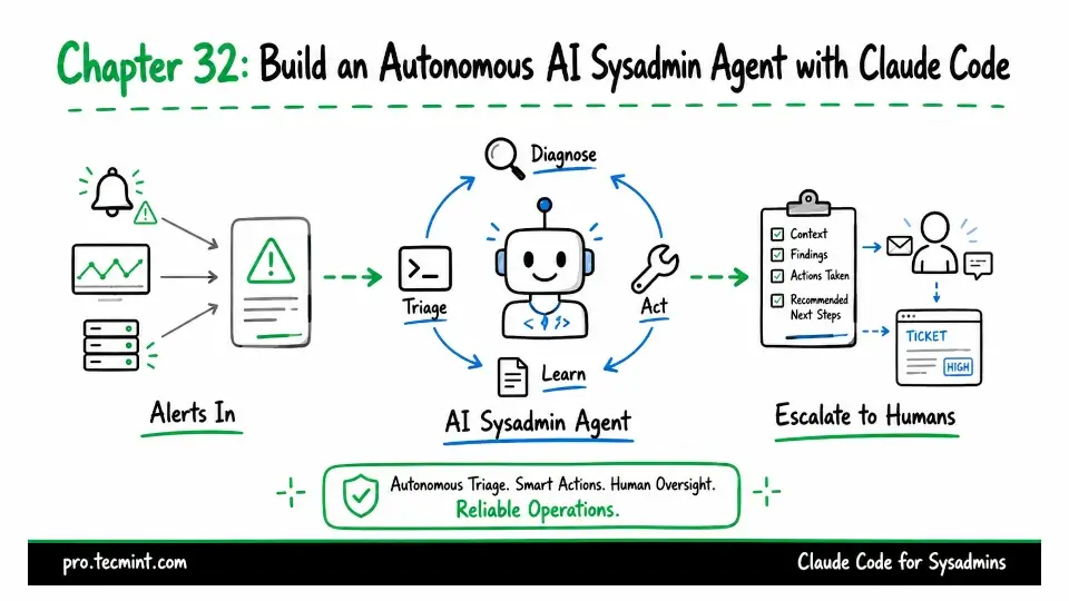 Chapter 32: Build an Autonomous AI Sysadmin Agent with Claude Code