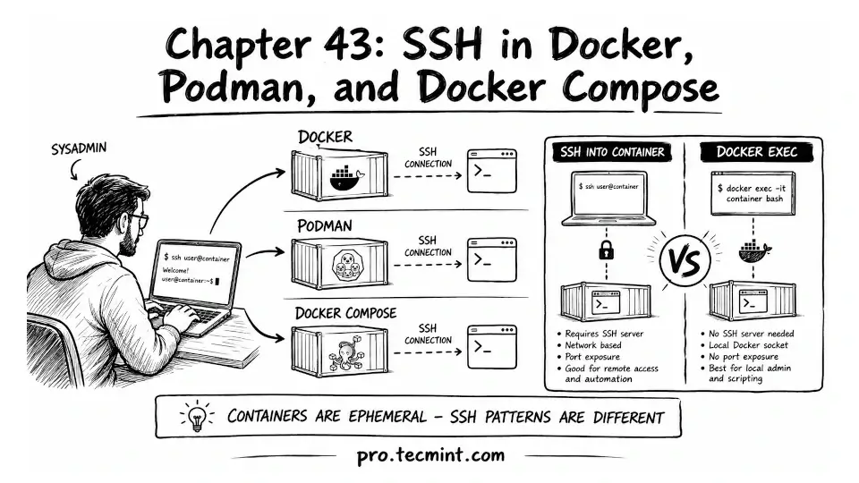 Chapter 43: SSH in Docker, Podman, and Docker Compose