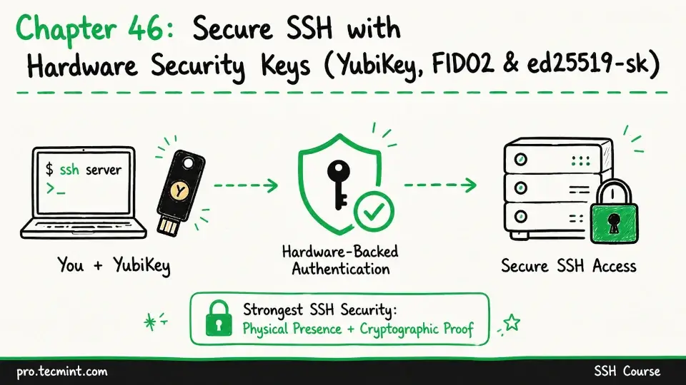 Chapter 46: Secure SSH with Hardware Security Keys (YubiKey, FIDO2 & ed25519-sk)