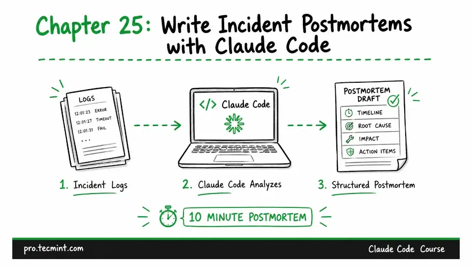 Chapter 25: Write Incident Postmortems with Claude Code