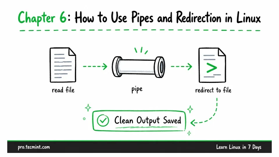 Chapter 6: How to Use Pipes and Redirection in Linux