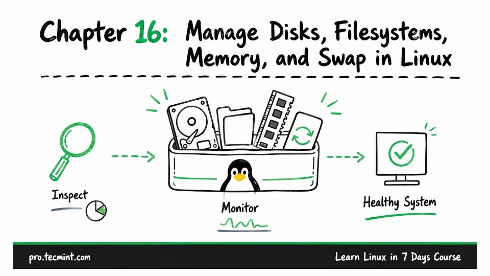Chapter 16: Manage Disks, Filesystems, Memory, and Swap in Linux