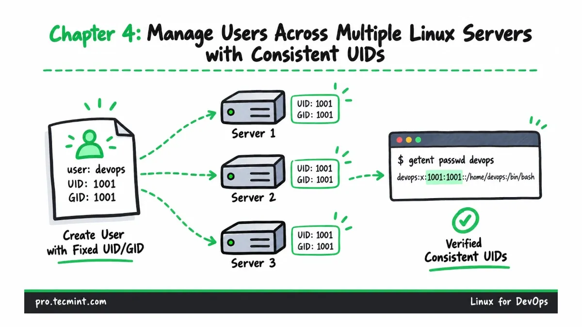 Chapter 4: Manage Users Across Multiple Linux Servers with Consistent UIDs