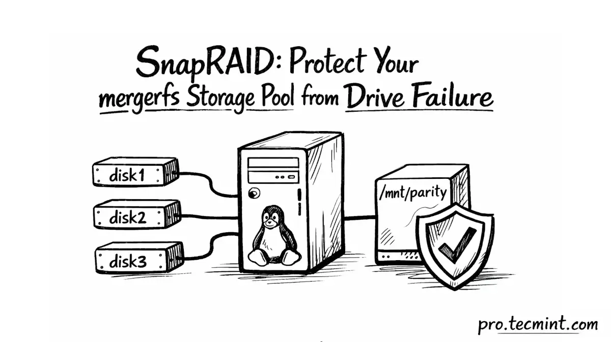 SnapRAID: Protect Your mergerfs Storage Pool from Drive Failure on Linux