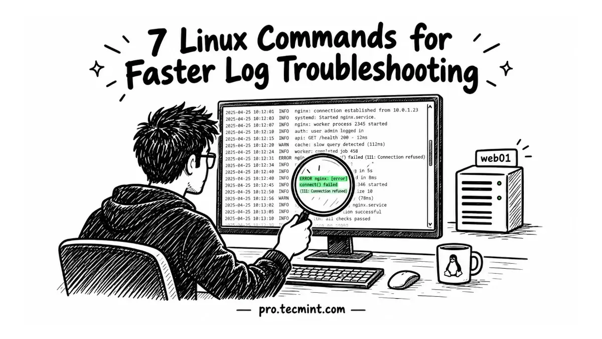 7 Linux Commands That Make Log Troubleshooting Faster